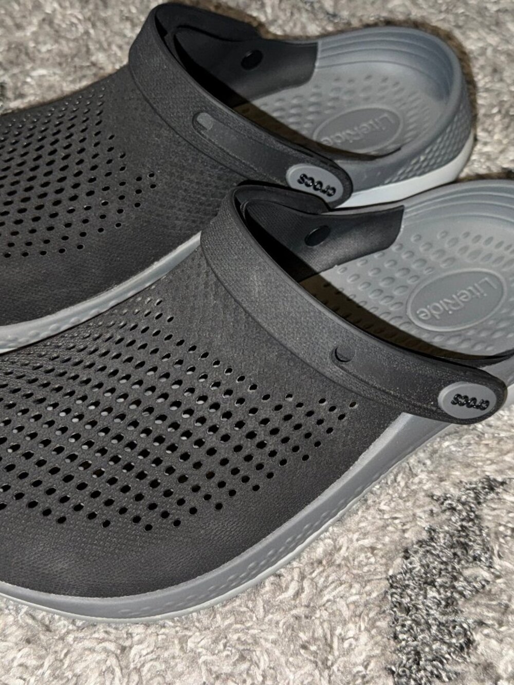 Crocs Lite Ride Black and Grey - Picture 2 of 7